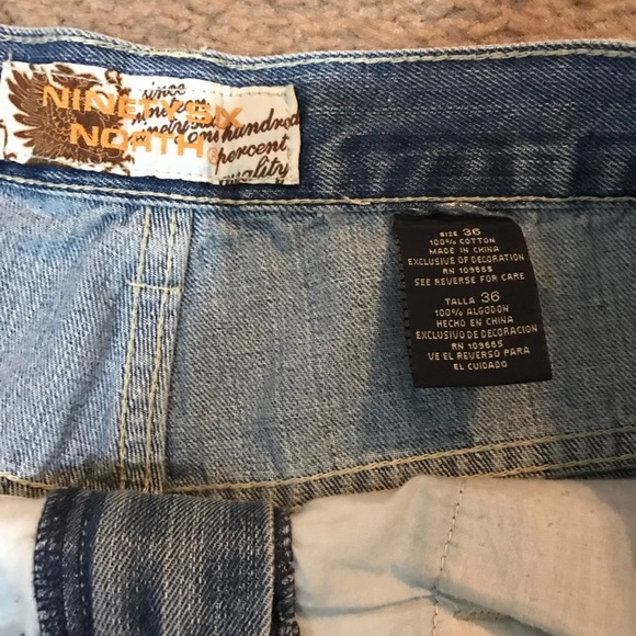 🆕Ninety Six North Jean Shorts 36 - Picture 3 of 4